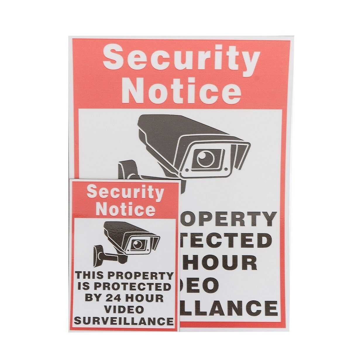 security notice sticker decal camera logo